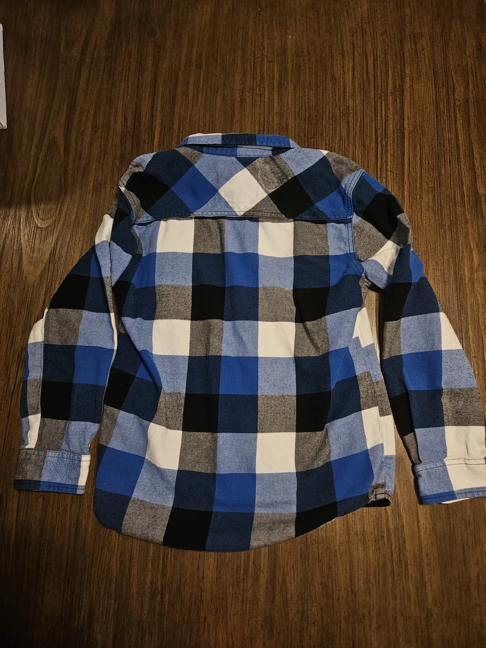 Vans Blue Black White Plaid Button-Up Shirt